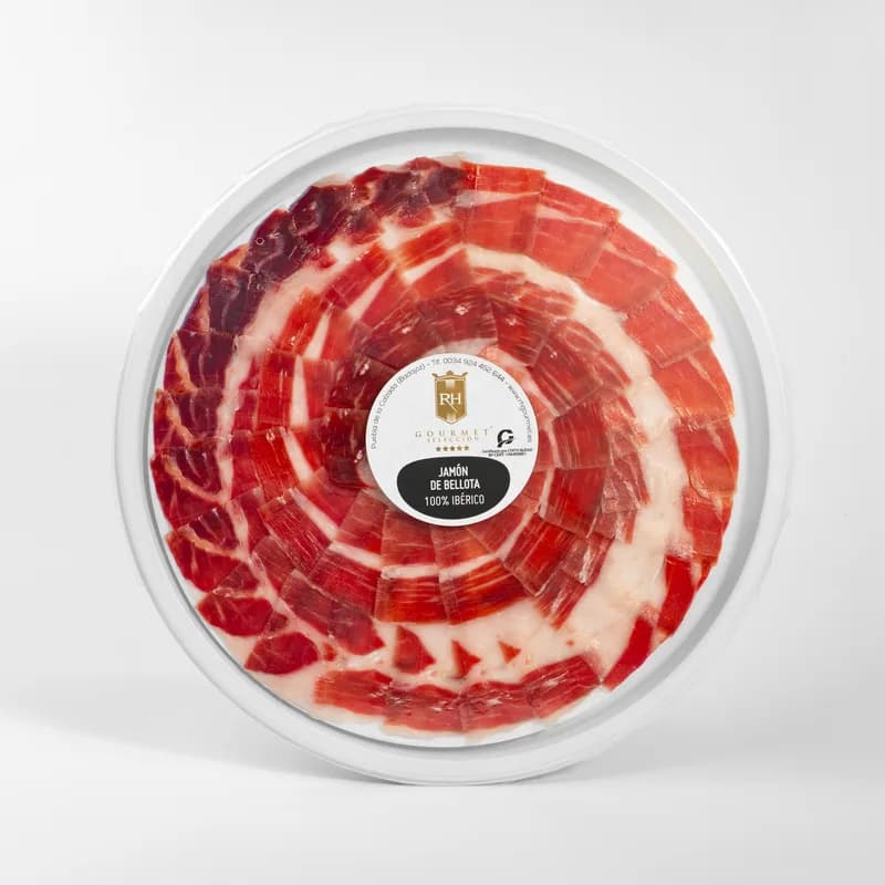 Jamón de Bellota 100% Ibérico loncheado en atmósfera protectora, sobres 100 g