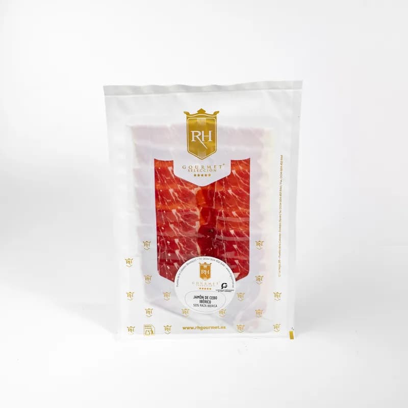 Jamón de Cebo Ibérico 50% Raza Ibérica, sobres 100g