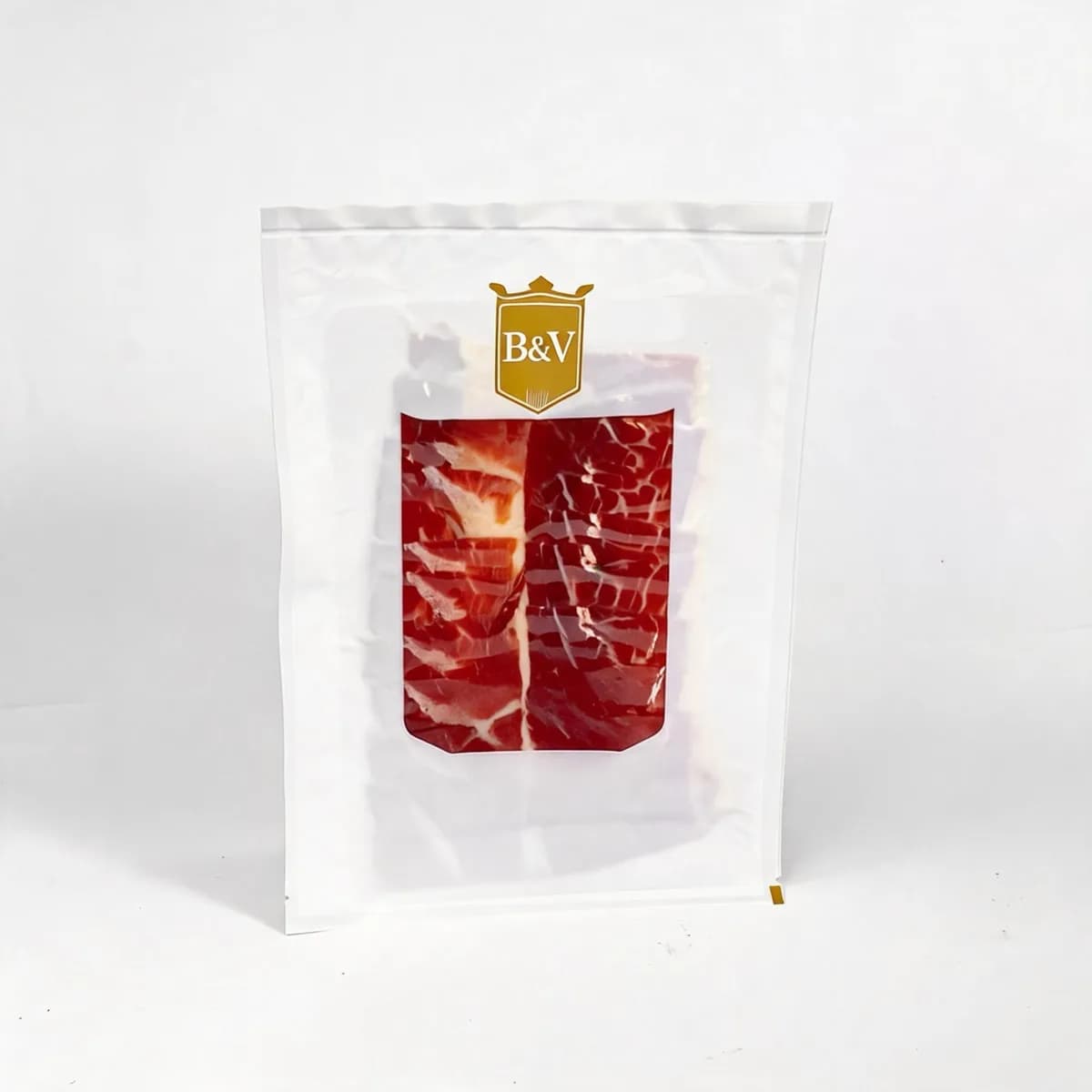 Jamón de Bellota Ibérico 50% Raza Ibérica loncheado en atmósfera protectora, sobres 100 g