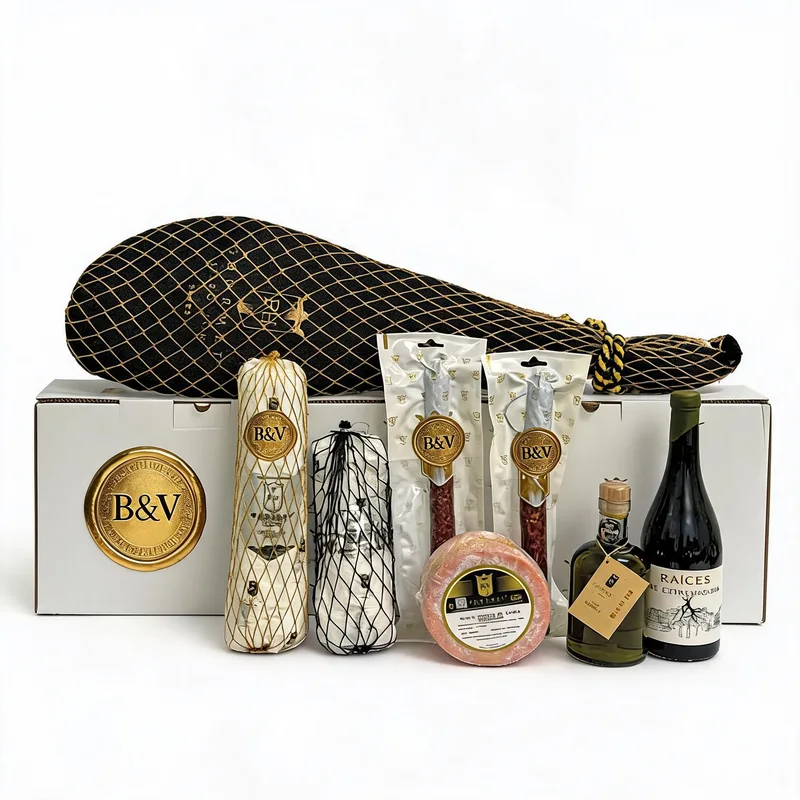 Lote «La Bellota» — 7 productos + caja jamonera