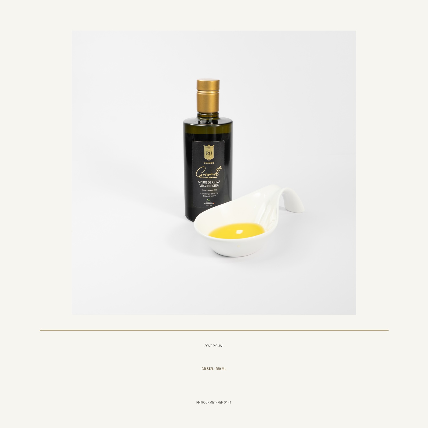 Aceite de Oliva Virgen Extra "Picual" Cristal 250 ml.